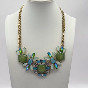 Blue and Green Statement Necklace